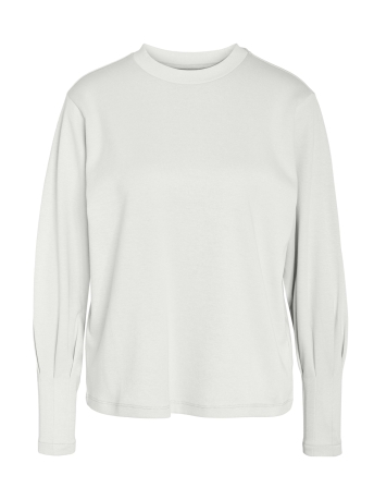 Noisy may Trui NMOLLI L/S O-NECK DETAIL SWEAT JRS 27029106 Bright White