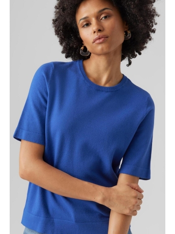 Vero Moda Trui VMHAPPINESS 2/4 O-NECK PULLOVER GA 10290602 Beaucoup Blue