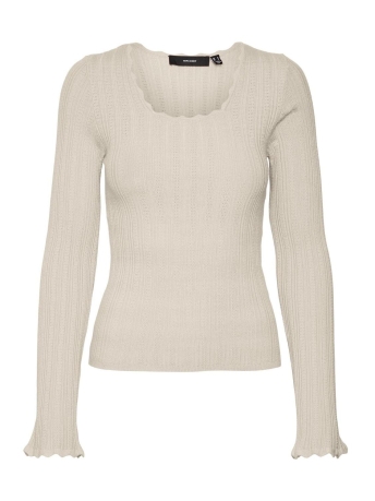 Vero Moda Trui VMNANCY LS SQUARENECK PULLOVER GA B 10290596 BIRCH