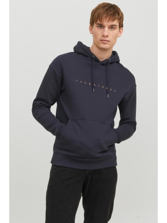 Jack & Jones Trui JJESTAR JJ SWEAT HOOD NOOS 12233972 DARK NAVY