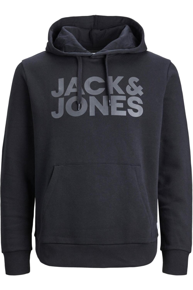 Jack & Jones zwarte heren sweater | Model vooraanzicht