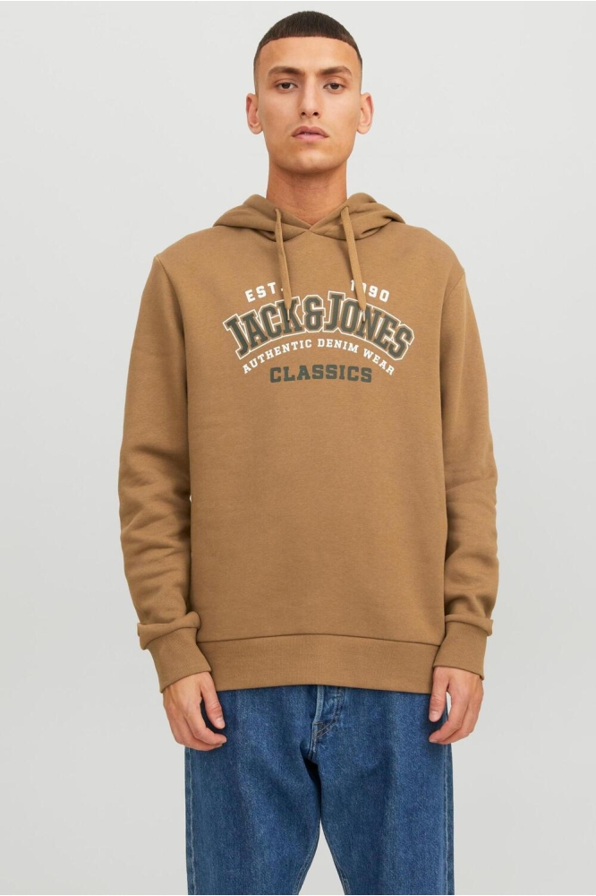 JJELOGO SWEAT HOOD 2 COL 23/24 NOOS 12233597 Otter