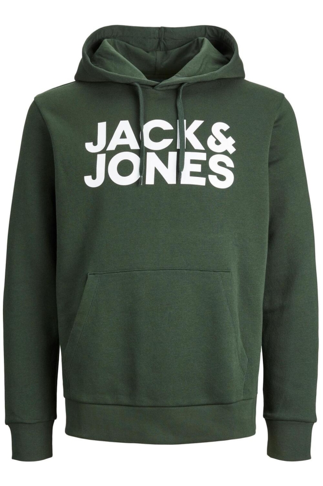 Jack & Jones groene heren sweater | Vooraanzicht
