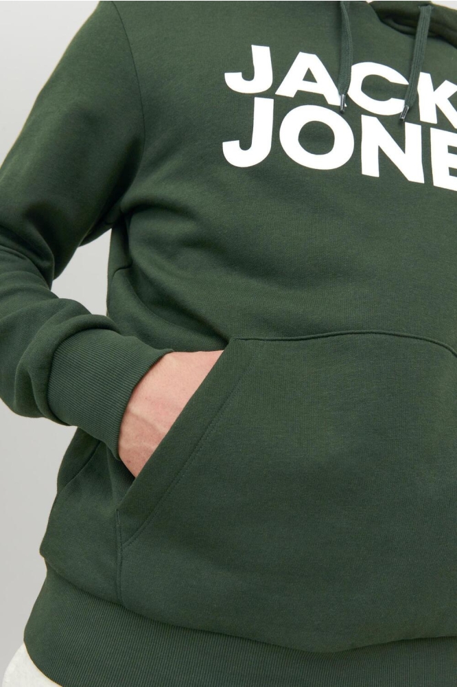 Jack & Jones groene heren sweater | Close up