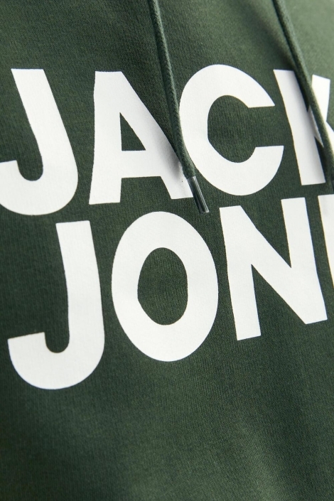 Jack & Jones groene heren sweater | Close up
