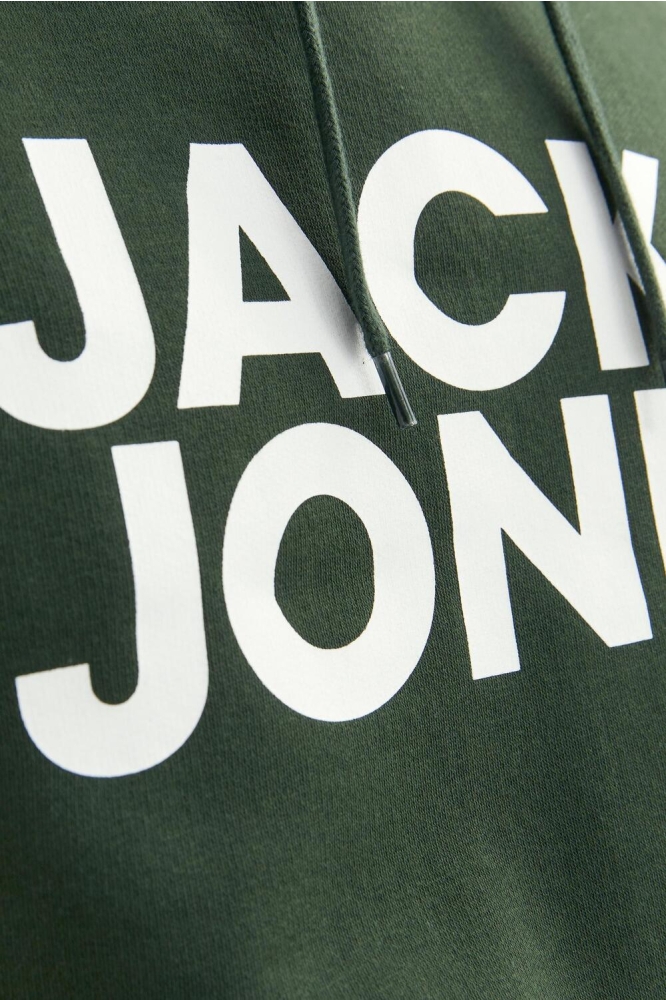 Jack & Jones groene heren sweater | Close up