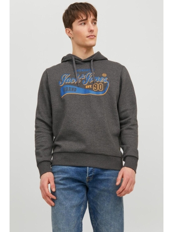 Jack & Jones Trui JJELOGO SWEAT HOOD 2 COL 23/24 NOOS 12233597 Dark Grey Melange