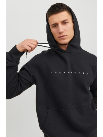 Jack & Jones Trui JJESTAR JJ SWEAT HOOD NOOS 12233972 BLACK