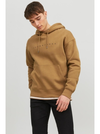 Jack & Jones Trui JJESTAR JJ SWEAT HOOD NOOS 12233972 OTTER