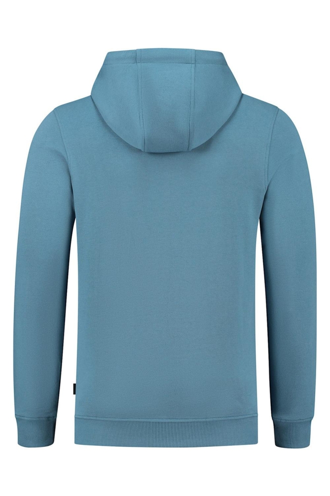 HOODIE WITH FRONTPRINT 23039303 36 MID BLUE