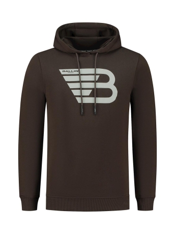 Ballin Trui HOODIE WITH FRONTPRINT 23039303 449 BROWN