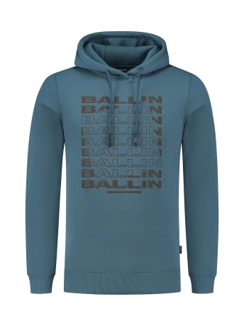 Ballin Trui HOODIE WITH FRONTPRINT 23039313 36 MID BLUE
