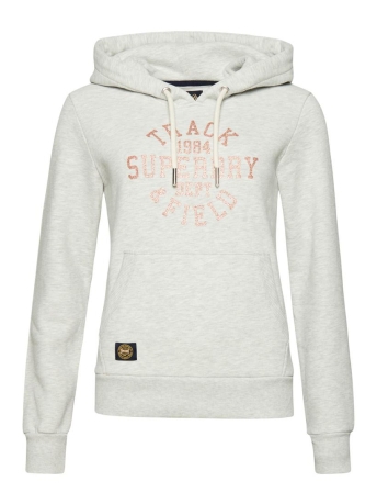 Superdry Trui COLLEGE SCRIPTED HOOD W2011963A COLLEGE SCRIPTED HOOD GLACIER GREY MARL