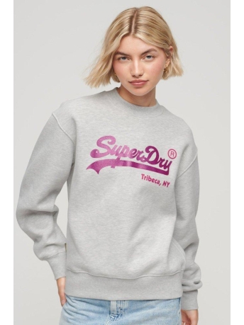 Superdry Trui EMBELLISHED VL CREW W2011992A GLACIER GREY MARL