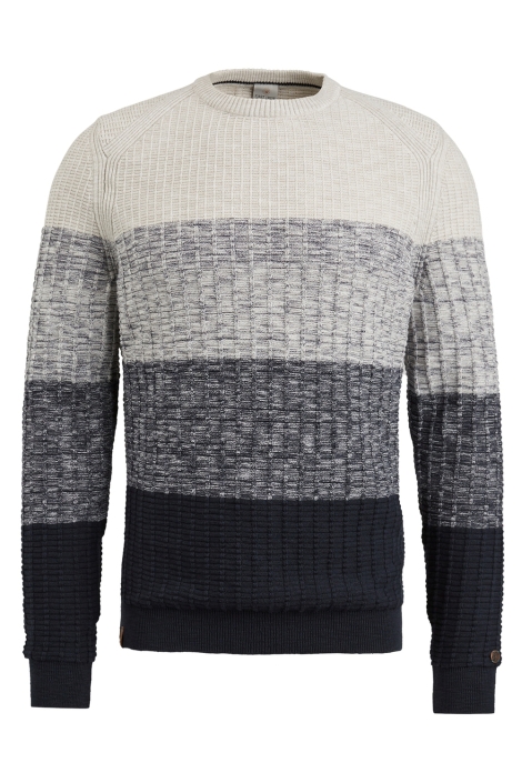 Cast Iron blauwe heren trui | Vooraanzicht