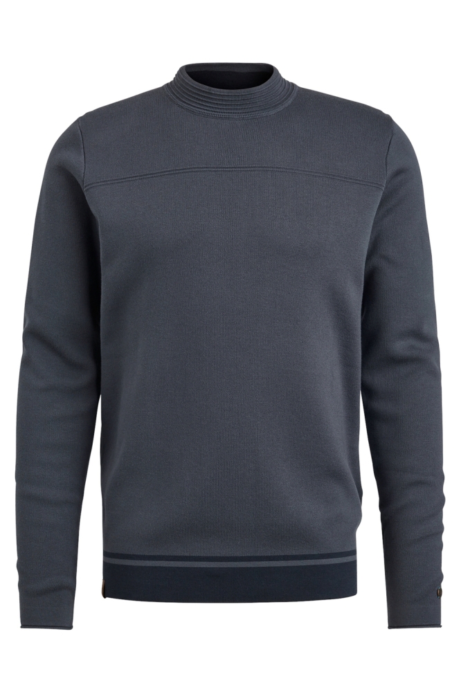 Cast Iron blauwe heren trui | Vooraanzicht
