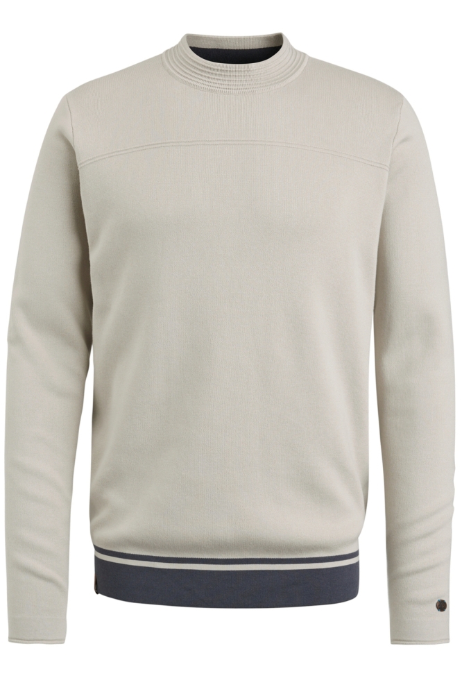 Cast Iron beige heren trui | Vooraanzicht