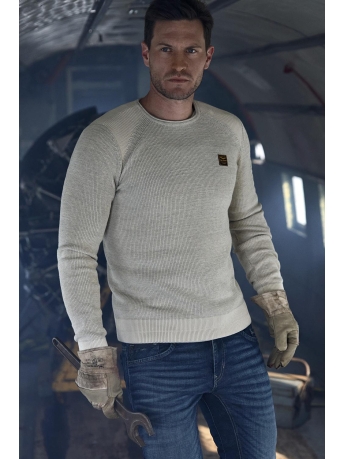 PME legend Trui RIB KNIT PULLOVER WITH CARGO POCKET PKW2308301 7013