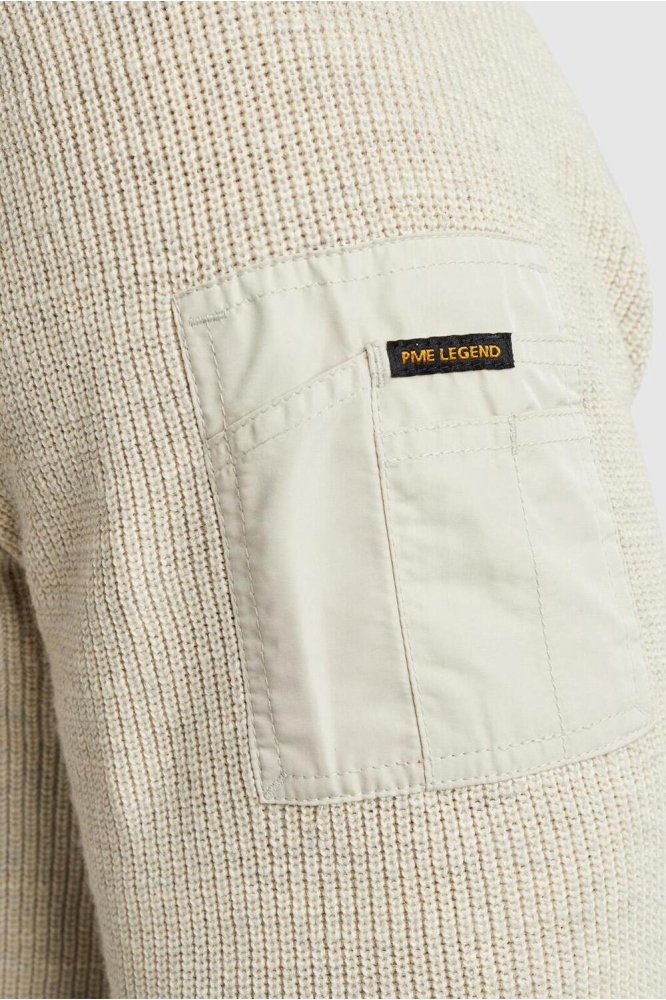 RIB KNIT PULLOVER WITH CARGO POCKET PKW2308301 7013