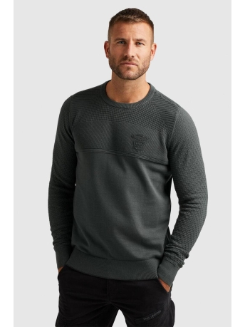 PME legend Trui PULLOVER WITH DIFFERENT STRUCTURES PKW2308305 6026