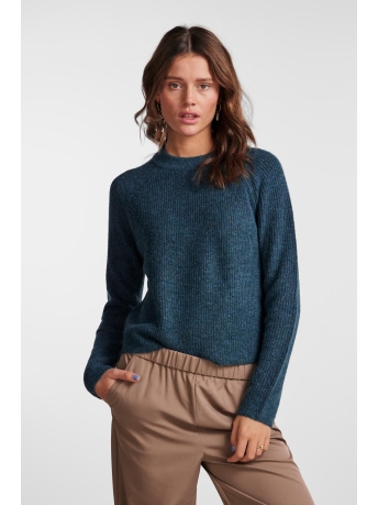 Pieces Trui PCELLEN LS O-NECK KNIT NOOS BC 17098262 REFLECTING POND