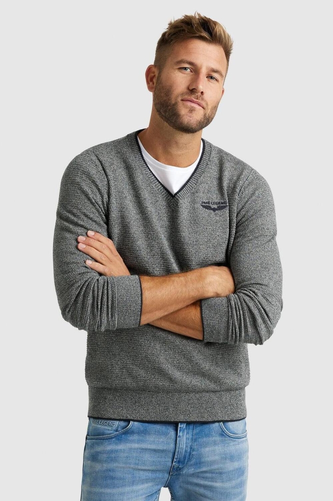 R NECK COTTON MOULINE KNIT PKW2308300 5281