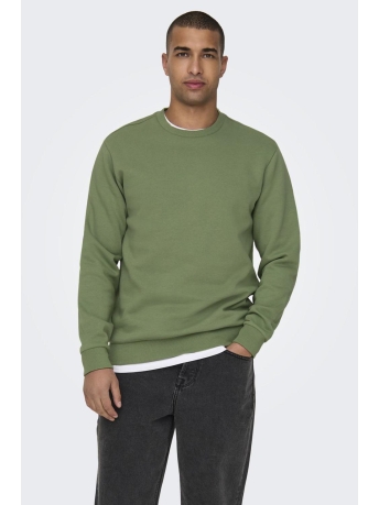 Only & Sons Trui ONSCERES CREW NECK NOOS 22018683 Hedge Green