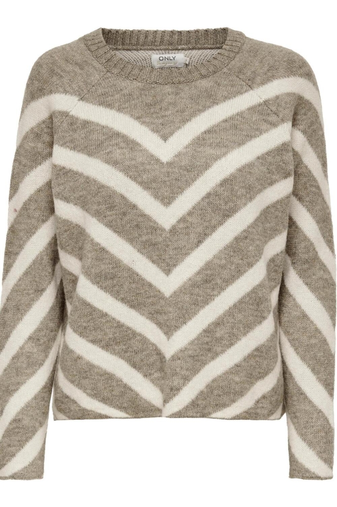 Only beige dames trui | Vooraanzicht