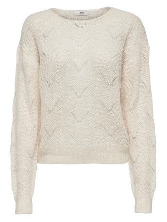 Jacqueline de Yong Trui JDYBADUT L/S STRUCTURE PULLOVER KNT 15292455 Eggnog