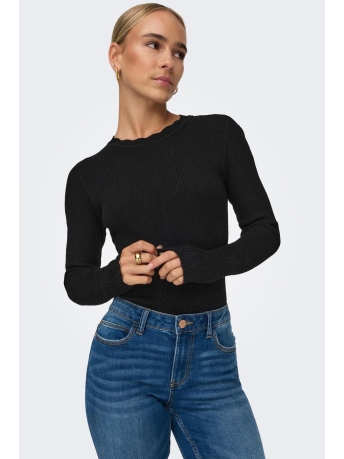 Only Trui ONLMAI LS STRUCT O-NECK CC KNT 15294463 Black