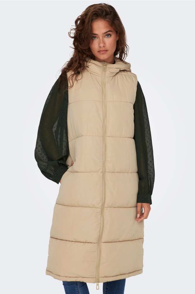 ONLALINA LONG WAISTCOAT OTW NOOS 15241995 CUBAN SAND