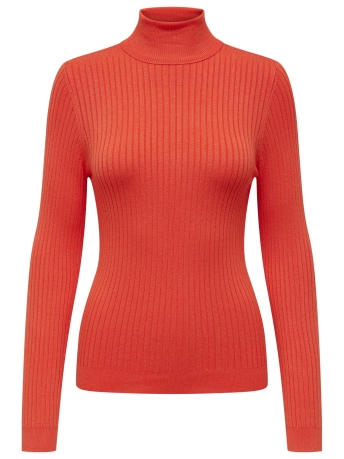 Only Trui ONLKAROL L/S ROLLNECK PULLOVER KNT 15165075 Tigerlily