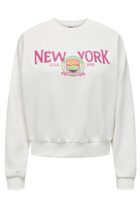 Only onlgoldie l/s nyc o-neck box swt