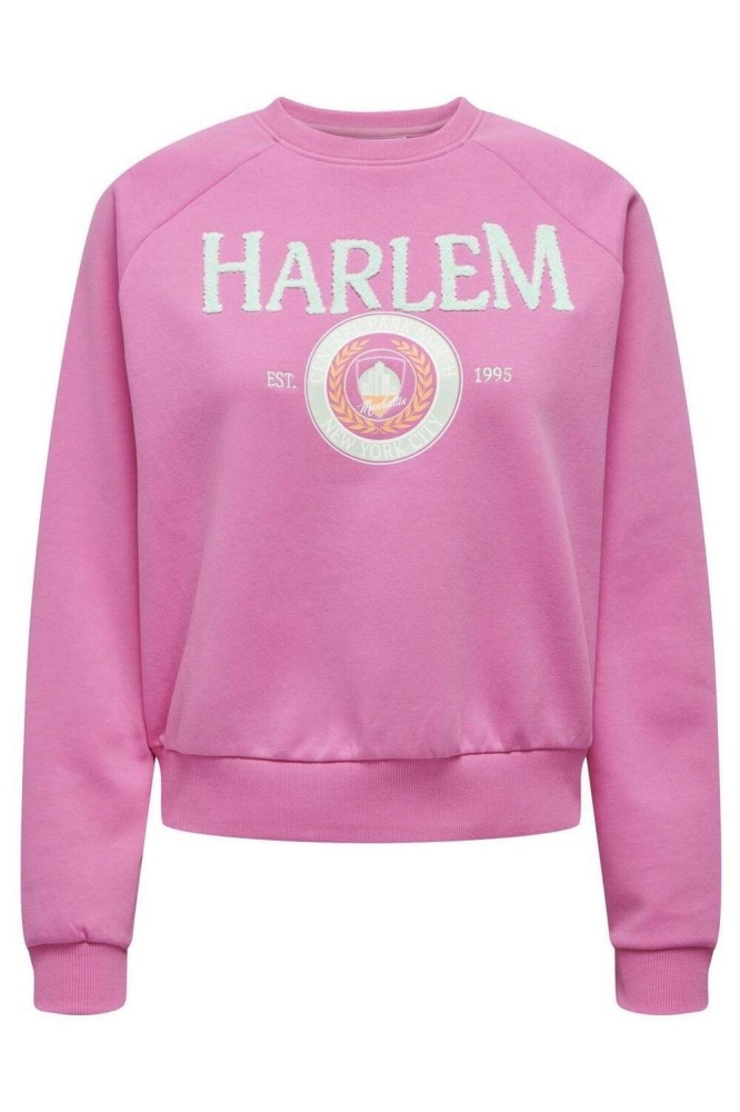 ONLGOLDIE L/S NYC O-NECK BOX SWT 15317023 Strawberry Moon/Harlem