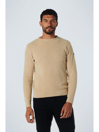 NO-EXCESS Trui PULLOVER CREWNECK RIBKNIT SUPER 21210815SN 014 STONE