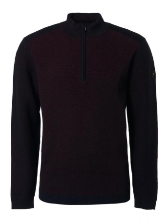 NO-EXCESS Trui PULLOVER HALF ZIPPER 21210824 062 DARK RED
