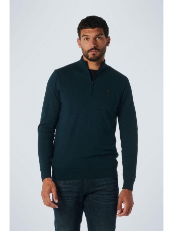 NO-EXCESS Trui PULLOVER HALF ZIP 21210885SN 131 OCEAN