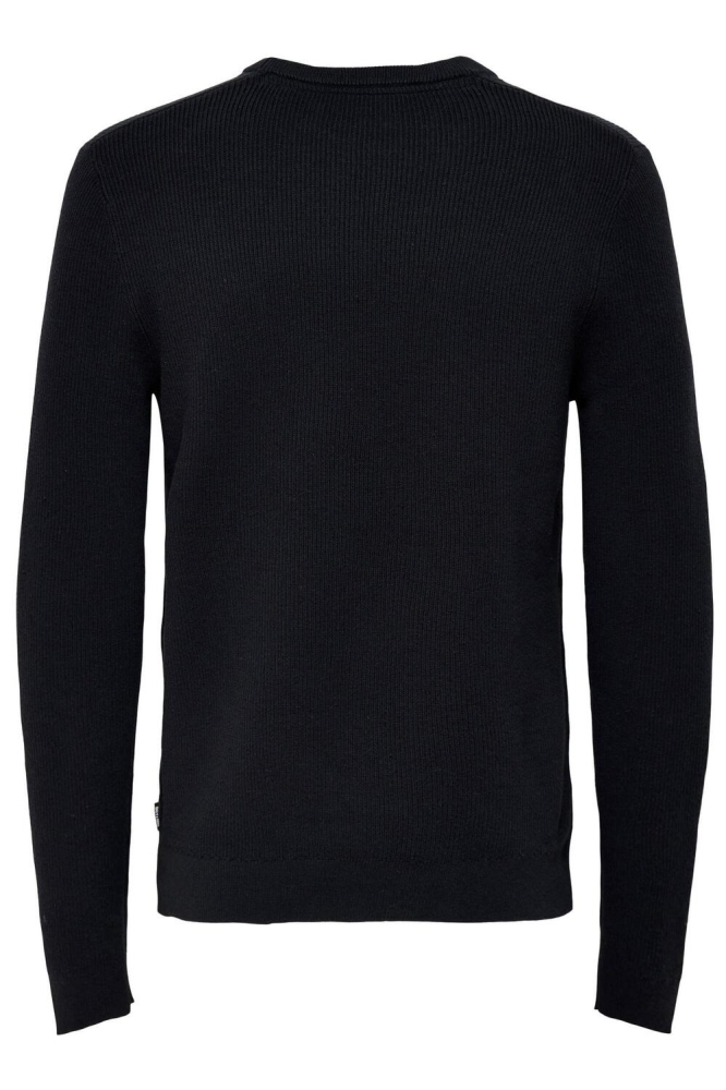 Only & Sons blauwe heren trui | Achteraanzicht