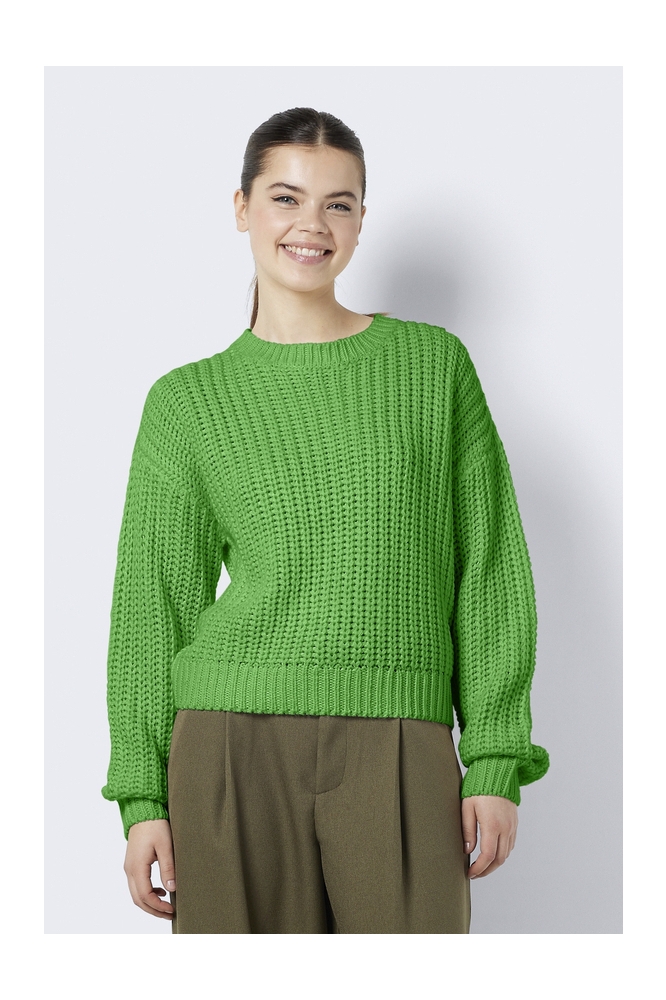 NMCHARLIE L/S O-NECK KNIT 27020786 Classic Green