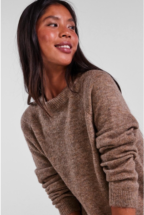 pcjuliana ls o neck knit noos bc 17126277 pieces trui fossil