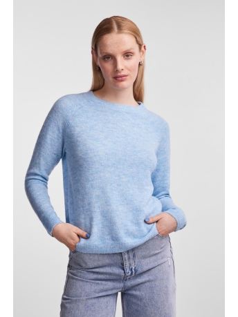 Pieces Trui PCJULIANA LS O-NECK KNIT NOOS BC 17126277 Airy Blue