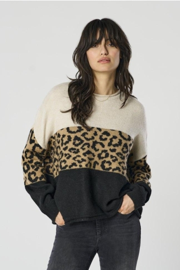 Only ONLJADE ANIMAL LS O-NECK CC KNT 15294969 MOONBEAM
