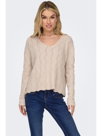 Only Trui ONLEMILIA LS STRUCTURE VNECK CC KNT 15294797 Moonbeam