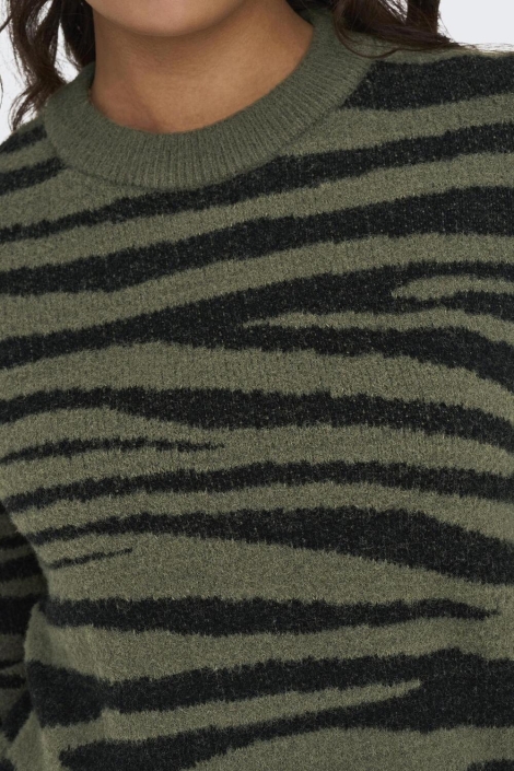 Jacqueline de Yong groene dames trui | Kleurstaal
