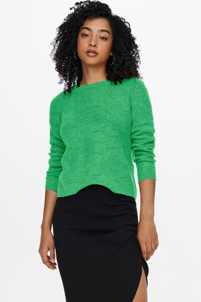 ONLLOLLI L/S PULLOVER KNT NOOS 15234745 ISLAND GREEN