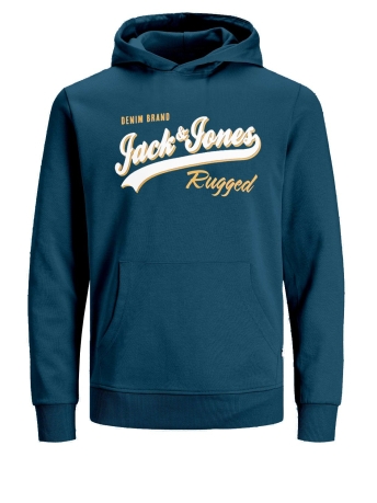 Jack & Jones Junior Trui JJELOGO SWEAT HOOD 2 COL 22/23 NOOS 12212287 Sailor Blue