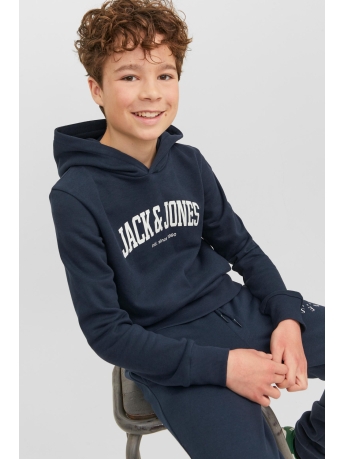 Jack & Jones Junior Trui JJEJOSH SWEAT HOOD SN JNR 12237401 Navy Blazer