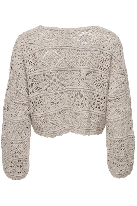 Only beige dames vest | Achteraanzicht