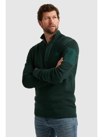 PME legend Trui PULLOVER WITH HALF ZIPPER PKW2309322 6429