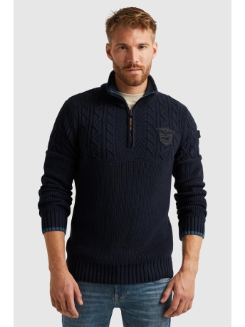 PME legend Trui PULLOVER WITH HALF ZIPPER PKW2309324 5281